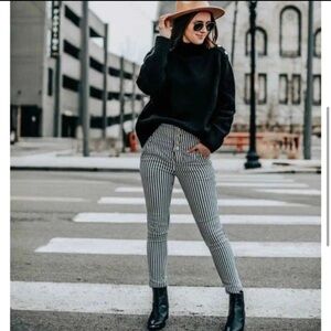 Free People High Rise Striped Pants
